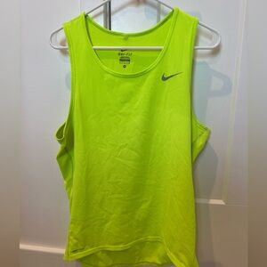 Men’s Nike Dri Fit Running Tank YELLOW MED